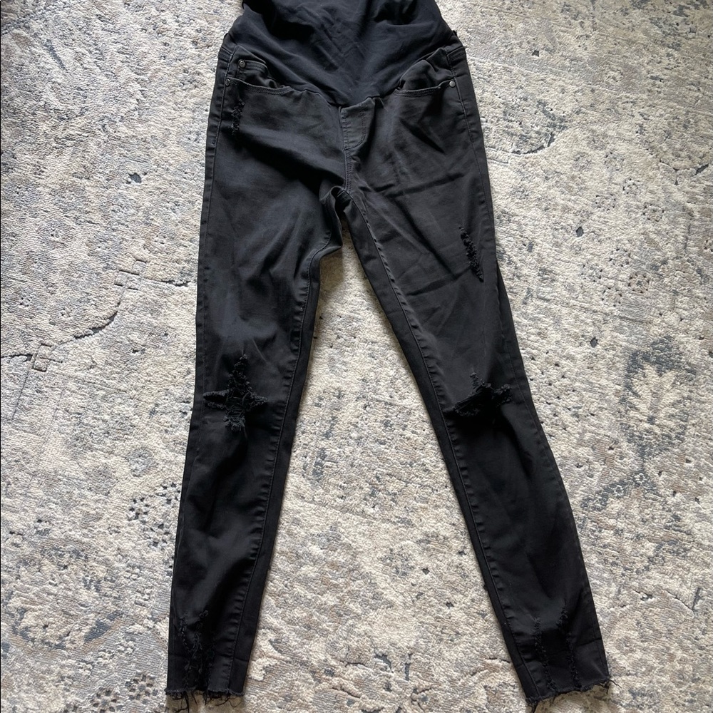 Articles of Society Black Maternity Jean